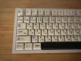 Minimalist Black/White PBT Japanese Keycap Set for Mechanical Gaming Keyboard | 125 keys | Cherry Profile | MX Switch Type | PBT Material